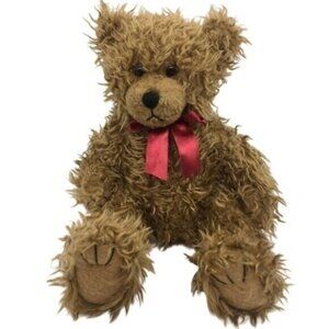 First & Main Scraggles Long Hair Teddy Bear Stuffed Animal Plush Stuffie